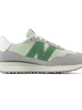 New Balance 237 Light Green/Gray Retro Runner